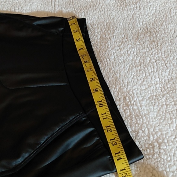 Wit & Wisdom Black Faux Leather Pants Elastic Waist / Pockets Extra Small - Picture 11 of 16